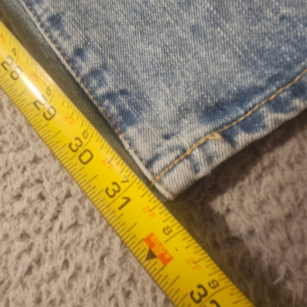 Y2K Abercrombie & Fitch Classic Straight Light Wash Blue Denim Jeans Mens 30x32 - Picture 7 of 8